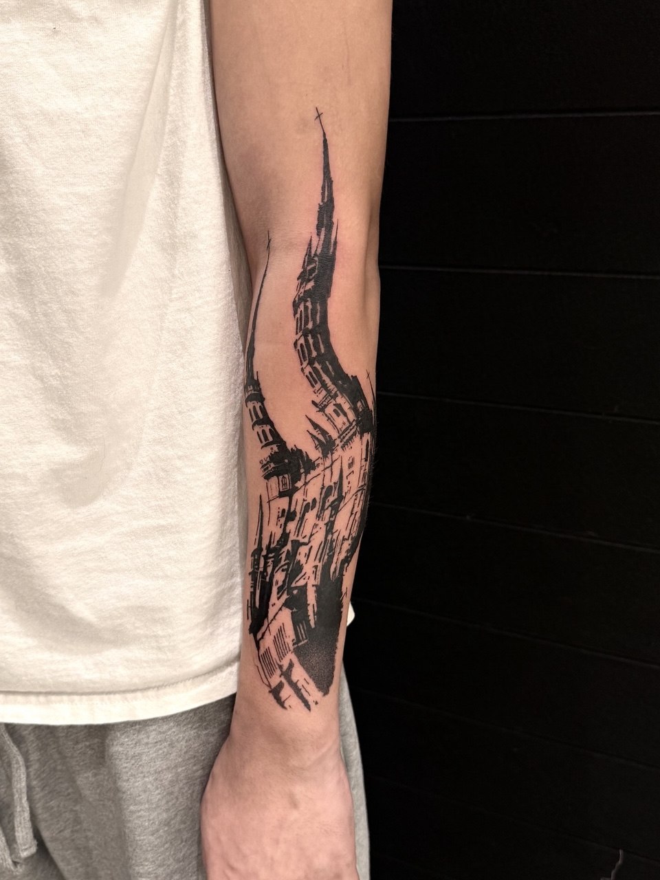 Tattoo work by Trey at Unscripted Ink NYC — Blackwork · Neo-Tribal · Traditional — portfolio image 2